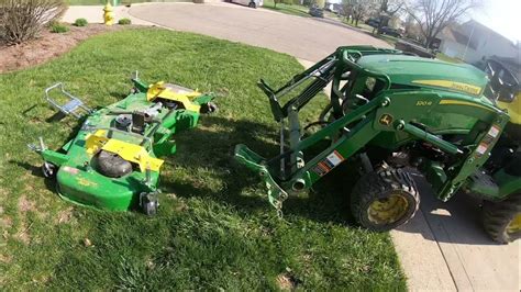 This might involve moving a pin at each wheel, or moving a stack of spacers at each wheel. . John deere mower deck lift linkage adjustment
